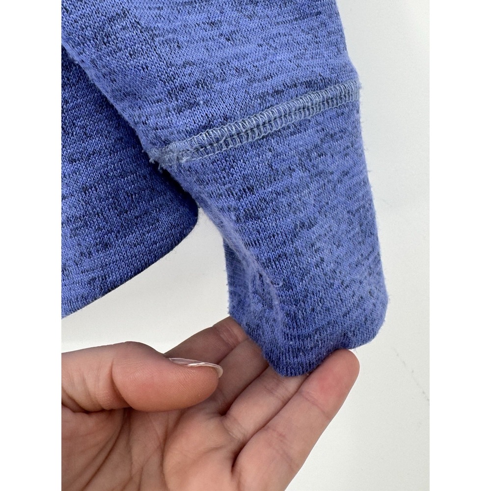 KUHL M Women "Lea" Blue Purple Cowl Neck Tie Knit Pullover Kangaroo Pocket - Picture 5 of 14